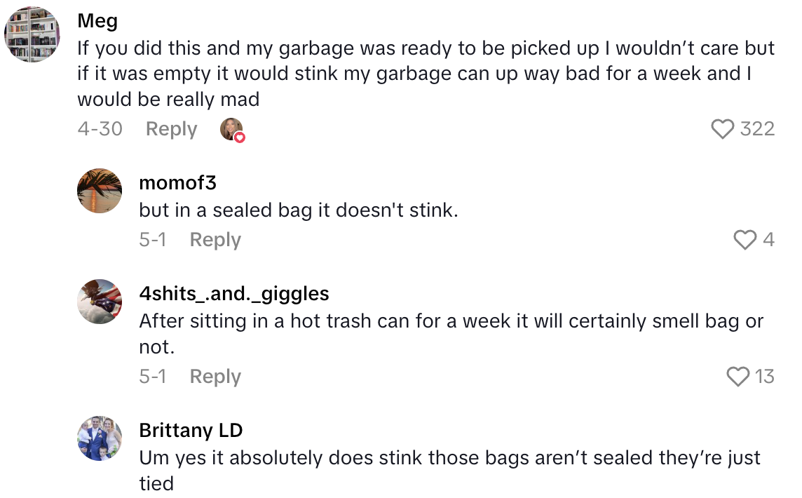 Screenshot 2025 06 20 at 4.48.17 PM A Pet Owner Asked TikTok Viewers If Its Okay To Throw Bags Of Dog Mess In Other Peoples Trash Cans